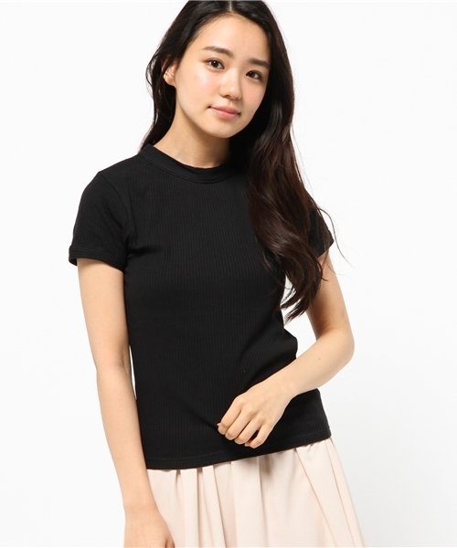 mystic(ミスティック)の「テレコTee(Tシャツ/カットソー・レディース・ホワイト/グレー/ブラック・フリ-)」の2枚目の写真