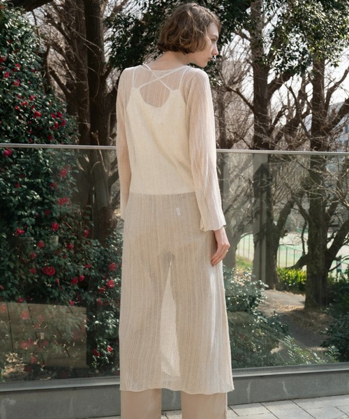 WILLFULLY（ウィルフリー）の「crochet 2way medium knit OP 