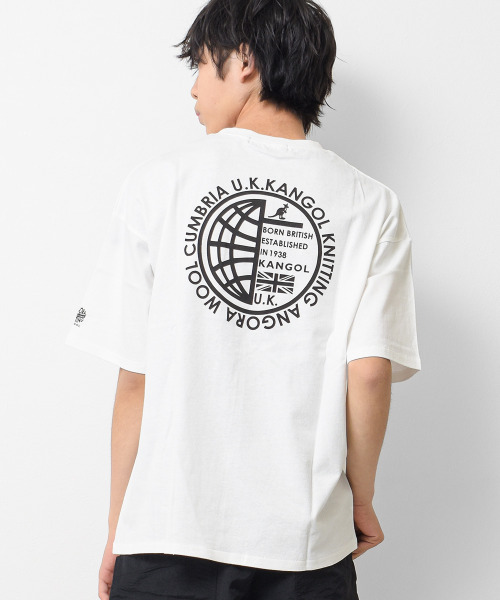 KANGOL KIDS(カンゴールキッズ)の「KANGOL 別注INTERNATIONALビッグTシャツ(Tシャツ/カットソー・キッズ・オフホワイト/ブラック/チャコールグレー・130/150/140/120)」の2枚目の写真