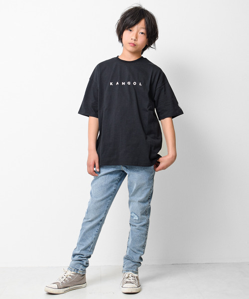 KANGOL KIDS(カンゴールキッズ)の「KANGOL 別注INTERNATIONALビッグTシャツ(Tシャツ/カットソー・キッズ・オフホワイト/ブラック/チャコールグレー・130/150/140/120)」の13枚目の写真