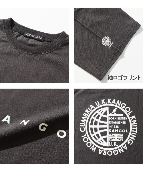 KANGOL KIDS(カンゴールキッズ)の「KANGOL 別注INTERNATIONALビッグTシャツ(Tシャツ/カットソー・キッズ・オフホワイト/ブラック/チャコールグレー・130/150/140/120)」の12枚目の写真