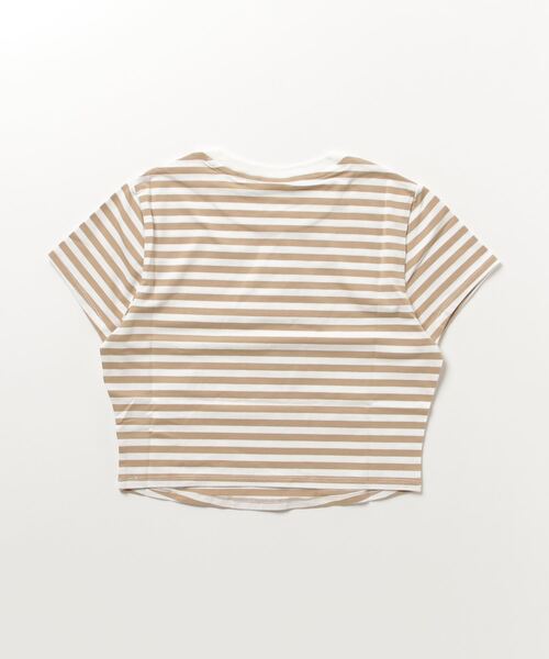 Guess(ゲス)の「GUESS Originals Eco Striped Baby Tee(Tシャツ/カットソー・レディース・ホワイト/パープル・MEDIUM/LARGE/X-SMALL/SMALL)」の14枚目の写真