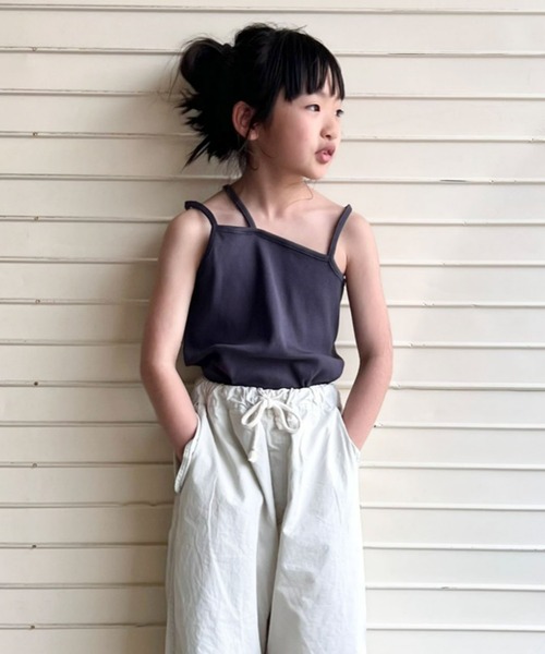 CIAOPANIC TYPY(チャオパニックティピー)の「【KIDS】アシメデザイン3ストラップタンク(タンクトップ・キッズ・ベージュ/チャコールグレー・SMALL/MEDIUM/LARGE/X-LARGE/XX-LARGE)」の10枚目の写真