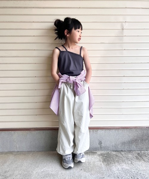 CIAOPANIC TYPY(チャオパニックティピー)の「【KIDS】アシメデザイン3ストラップタンク(タンクトップ・キッズ・ベージュ/チャコールグレー・SMALL/MEDIUM/LARGE/X-LARGE/XX-LARGE)」の13枚目の写真