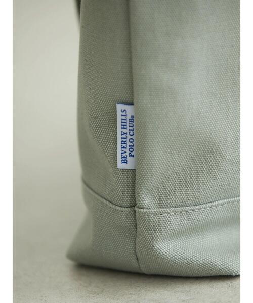 BEVERLY HILLS POLO CLUB（ビバリーヒルズポロクラブ）の「B.H POLO CLUB キャンバストートBAG（トートバッグ・レディース・グレー/ネイビー・FREE）」の18枚目の写真