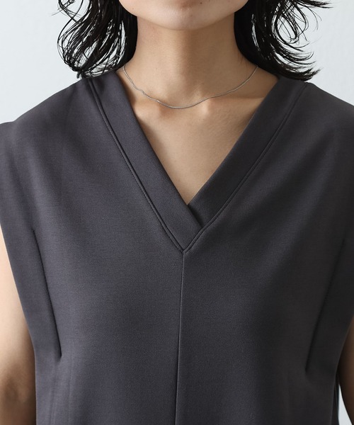 COLONY 2139(コロニートゥーワンスリーナイン)の「エンザイムダンボール肩タックロングワンピース(ワンピース・レディース・チャコールグレー/ライトグレー/ブラック・SMALL/MEDIUM)」の20枚目の写真