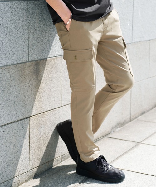 jiggys shop(ジギーズショップ)の「スーパーストレッチガーデニングカーゴパンツ(カーゴパンツ・メンズ・ネイビー/ブラック/グレー系その他/カーキ・LARGE/X-LARGE/MEDIUM)」の3枚目の写真