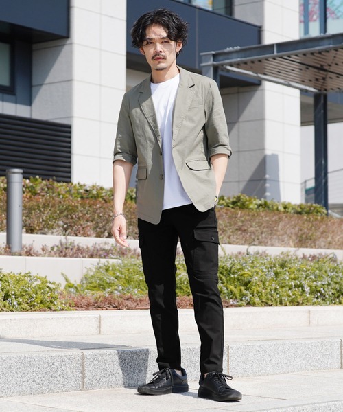 jiggys shop(ジギーズショップ)の「スーパーストレッチガーデニングカーゴパンツ(カーゴパンツ・メンズ・ネイビー/ブラック/グレー系その他/カーキ・LARGE/X-LARGE/MEDIUM)」の6枚目の写真
