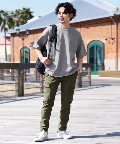 jiggys shop(ジギーズショップ)の「スーパーストレッチガーデニングカーゴパンツ(カーゴパンツ・メンズ・ネイビー/ブラック/グレー系その他/カーキ・LARGE/X-LARGE/MEDIUM)」の10枚目の写真