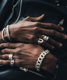 アクセサリー LETTER RIBBON HORSE SHOESILVER RINGLARGE CRIMIE（クライミー）の「LETTER RIBBON HORSE SHOE SILVER RING