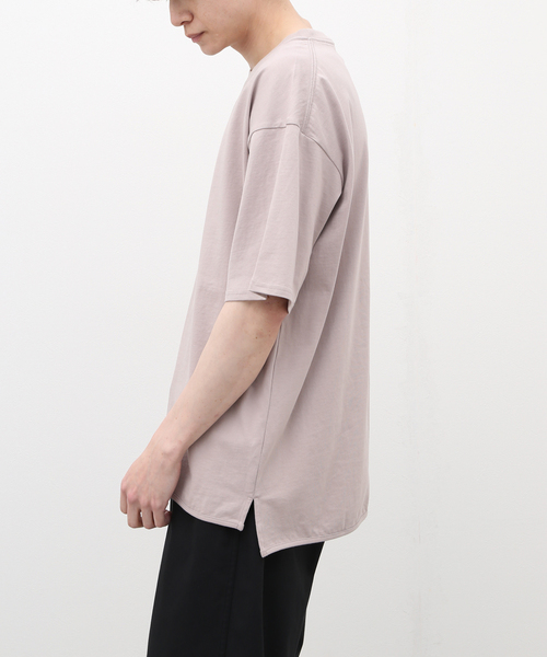 417 EDIFICE(フォーワンセブンエディフィス)の「シルキーニュアンス クルーネック Tシャツ(Tシャツ/カットソー・メンズ・ホワイト/ベージュ/グレー/コバルトブルー・SMALL/MEDIUM/LARGE)」の3枚目の写真