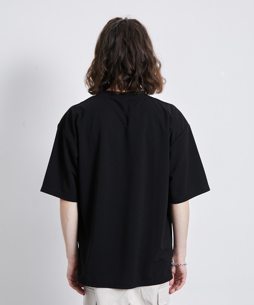 JUNRED(ジュンレッド)の「【 イージーケア 】シルキーフェイスハーフスリーブTシャツ(Tシャツ/カットソー・メンズ・ベージュ系その他/ブラック/ブルー・M/L/LL)」の14枚目の写真