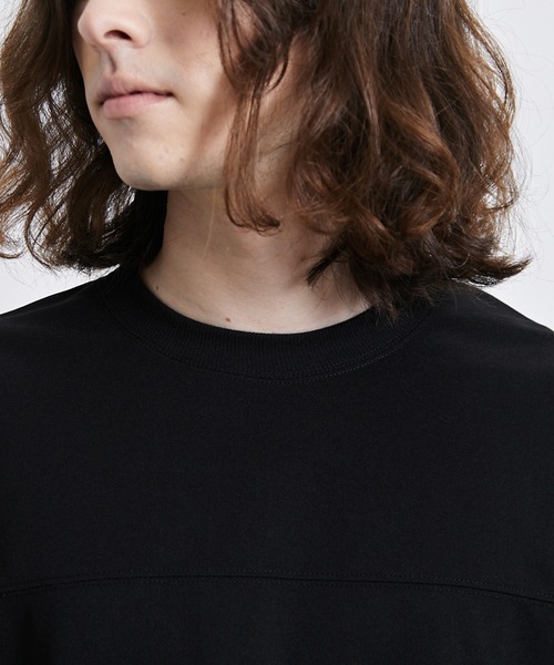 JUNRED(ジュンレッド)の「【 イージーケア 】シルキーフェイスハーフスリーブTシャツ(Tシャツ/カットソー・メンズ・ベージュ系その他/ブラック/ブルー・M/L/LL)」の12枚目の写真