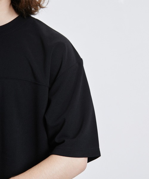 JUNRED(ジュンレッド)の「【 イージーケア 】シルキーフェイスハーフスリーブTシャツ(Tシャツ/カットソー・メンズ・ベージュ系その他/ブラック/ブルー・M/L/LL)」の13枚目の写真