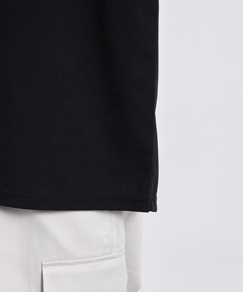 JUNRED(ジュンレッド)の「【 イージーケア 】シルキーフェイスハーフスリーブTシャツ(Tシャツ/カットソー・メンズ・ベージュ系その他/ブラック/ブルー・M/L/LL)」の7枚目の写真