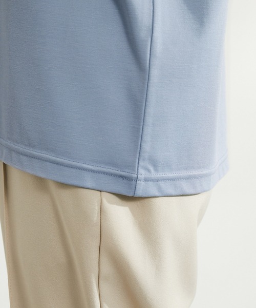 ROPE' PICNIC（ロペピクニック）の「洗える・リンクコーデ/袖シアーカットトップス（Tシャツ/カットソー・レディース・ホワイト/ブラック/グレー系その他/サックスブルー/ピンク系その他/ブルー・38）」の14枚目の写真