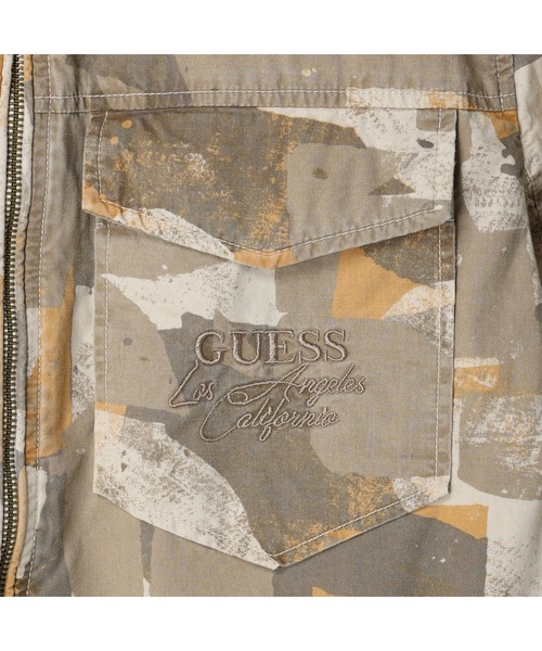 Guess（ゲス）の「Desert Harrington Jacket（ミリタリージャケット・メンズ・カモフラージュ/ブルー・LARGE/MEDIUM/X-LARGE/SMALL）」の7枚目の写真