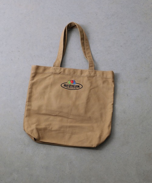 FRUIT OF THE LOOM（フルーツオブザルーム）の「CLASSIC EMB TOTE BAG（トートバッグ・メンズ・カーキ/ブラック/オフホワイト/レンガ/ベージュ・FREE）」の4枚目の写真