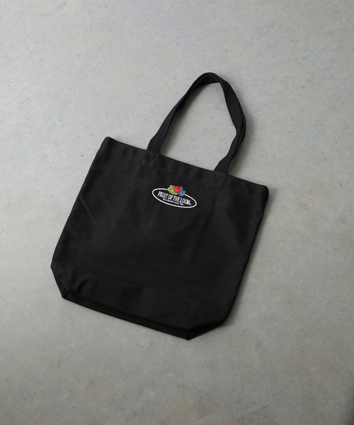 FRUIT OF THE LOOM（フルーツオブザルーム）の「CLASSIC EMB TOTE BAG（トートバッグ・メンズ・カーキ/ブラック/オフホワイト/レンガ/ベージュ・FREE）」の3枚目の写真