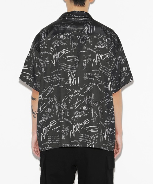 LEGENDA(レジェンダ)の「レジェンダ グラフィティ パターン S/S シャツ / LEGENDA Graffiti Pattern S/S Shirts(シャツ/ブラウス・メンズ・ブラック/オフホワイト・1/2)」の5枚目の写真