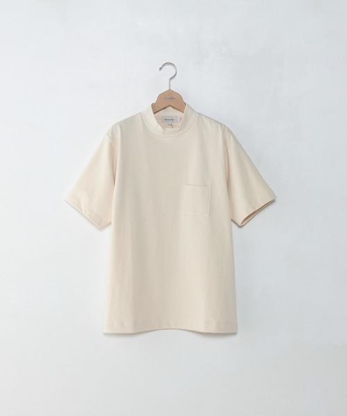 Steven Alan（スティーブンアラン）の「＜steven alan＞ TURKEY CTN LOOSE MOCK/ｶｯﾄｿｰ◆（Tシャツ/カットソー・メンズ・ホワイト/グレー/ネイビー/ナチュラル・LARGE/X-LARGE/MEDIUM/SMALL）」の4枚目の写真