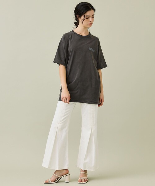 Cycle By Myob(サイクル バイ エムワイオービー)の「【Cycle/サイクル】コスミックスパイラルTEE(Tシャツ/カットソー・レディース・ホワイト/ブラック・SMALL)」の3枚目の写真