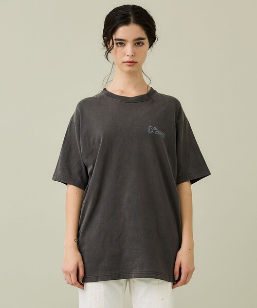 Cycle By Myob(サイクル バイ エムワイオービー)の「【Cycle/サイクル】コスミックスパイラルTEE(Tシャツ/カットソー・レディース・ホワイト/ブラック・SMALL)」の4枚目の写真