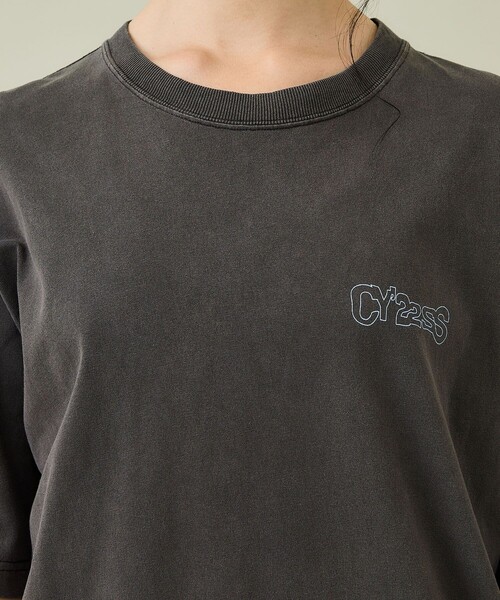 Cycle By Myob(サイクル バイ エムワイオービー)の「【Cycle/サイクル】コスミックスパイラルTEE(Tシャツ/カットソー・レディース・ホワイト/ブラック・SMALL)」の7枚目の写真