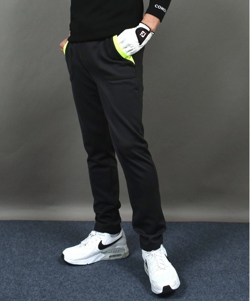 ストレッチ ポンチ ジャージ素材 ポケット ラインゴルフウェア