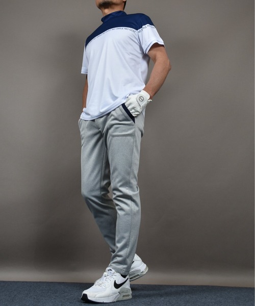 ストレッチ ポンチ ジャージ素材 ポケット ラインゴルフウェア