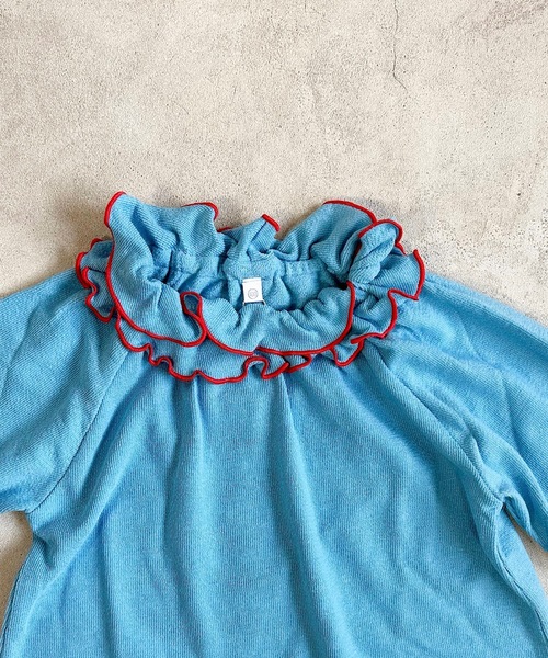 HOGAN RANCH WEAR(ホーガンランチウエア)の「パイルダブルフリルカットソー(80~150cm)(Tシャツ/カットソー・キッズ・ピンク/イエロー/ライトブルー/グレー・120/80/110/130/100/140/90/150)」の11枚目の写真