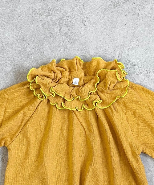 HOGAN RANCH WEAR(ホーガンランチウエア)の「パイルダブルフリルカットソー(80~150cm)(Tシャツ/カットソー・キッズ・ピンク/イエロー/ライトブルー/グレー・120/80/110/130/100/140/90/150)」の9枚目の写真