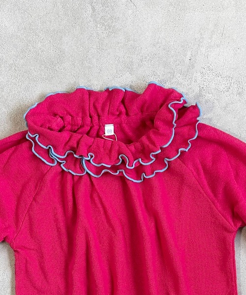 HOGAN RANCH WEAR(ホーガンランチウエア)の「パイルダブルフリルカットソー(80~150cm)(Tシャツ/カットソー・キッズ・ピンク/イエロー/ライトブルー/グレー・120/80/110/130/100/140/90/150)」の12枚目の写真