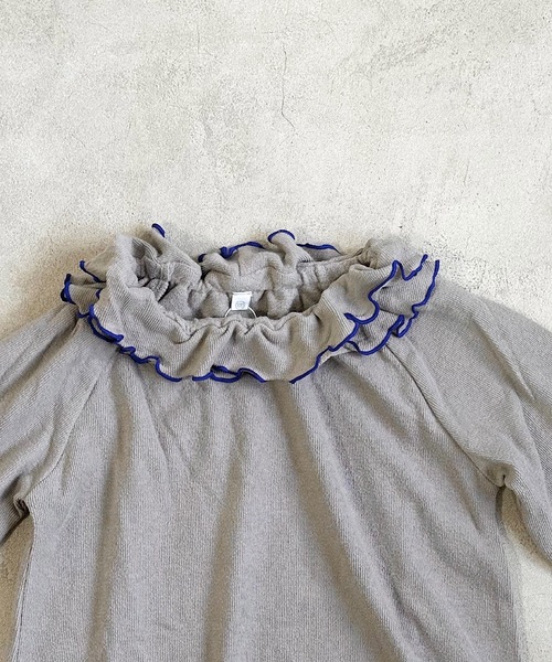 HOGAN RANCH WEAR(ホーガンランチウエア)の「パイルダブルフリルカットソー(80~150cm)(Tシャツ/カットソー・キッズ・ピンク/イエロー/ライトブルー/グレー・120/80/110/130/100/140/90/150)」の13枚目の写真