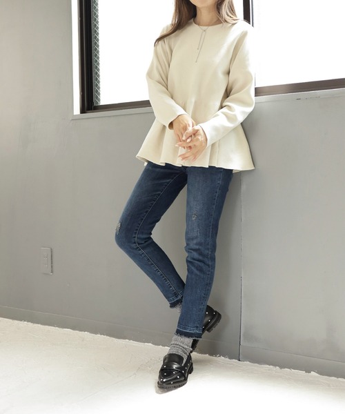 SESTO（セスト）の「ドット柄ポインテッドトゥローファー（ローファー・レディース・ブラック・22.5cm/23.0cm/23.5cm/24.0cm/24.5cm/25.0cm）」の21枚目の写真