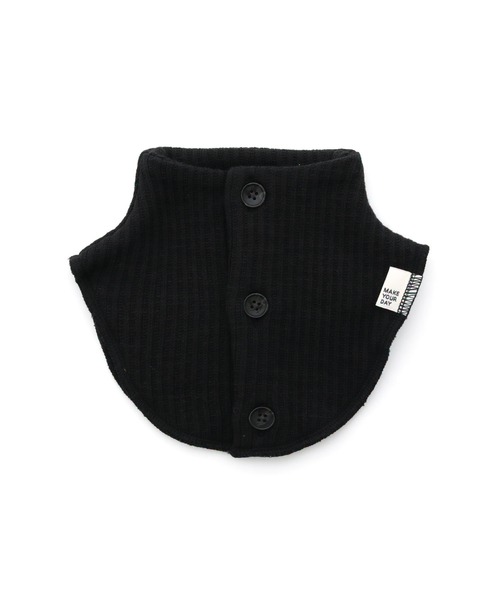 MAKE YOUR DAY（メイクユアデイ）の「ニットソーネックウォーマー（ネックウォーマー/スヌード・キッズ・グリーン/ブラウン/ブラック/レンガ・S/M/L）」の2枚目の写真