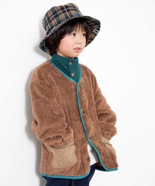 MAKE YOUR DAY（メイクユアデイ）の「ニットソーネックウォーマー（ネックウォーマー/スヌード・キッズ・グリーン/ブラウン/ブラック/レンガ・S/M/L）」の5枚目の写真