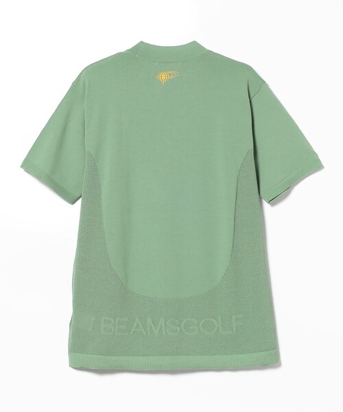 スウェット 〈MEN〉BEAMS GOLF ORANGE LABEL / 半袖 モックネック ニット