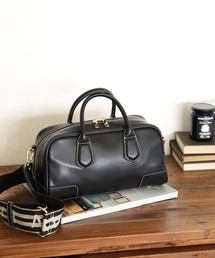 BAYFLOW | ロゴテープ横長ボストン(ボストンバッグ)