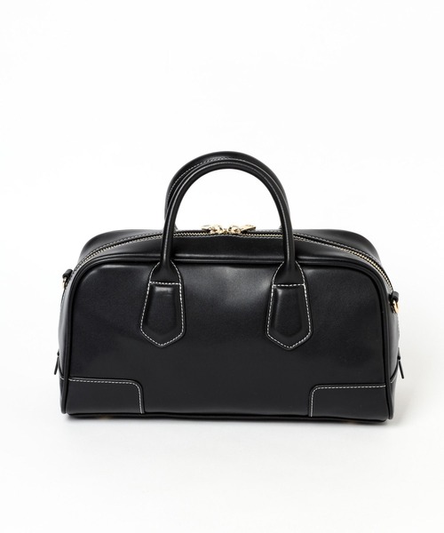 BAYFLOW（ベイフロー）の「ロゴテープ横長ボストン（ボストンバッグ・レディース・シルバー/ブラック/イエロー・FREE）」の6枚目の写真