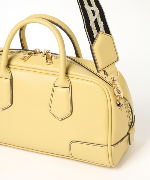 BAYFLOW（ベイフロー）の「ロゴテープ横長ボストン（ボストンバッグ・レディース・シルバー/ブラック/イエロー・FREE）」の9枚目の写真