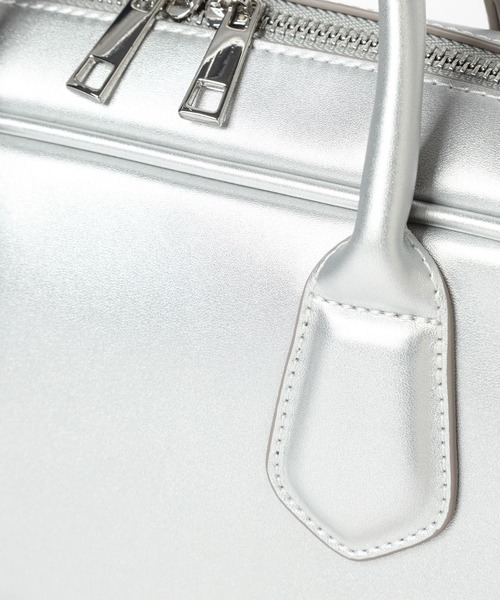 BAYFLOW（ベイフロー）の「ロゴテープ横長ボストン（ボストンバッグ・レディース・シルバー/ブラック/イエロー・FREE）」の21枚目の写真