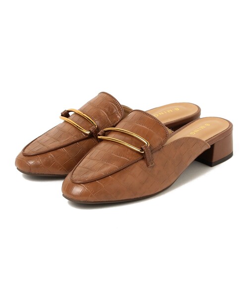 B:MING by BEAMS（ビーミングバイビームス）の「B:MING by BEAMS / 型押し ローファー ミュール（ローファー・レディース・ブラック/ブラウン・23.5/22.5/24.5）」の9枚目の写真