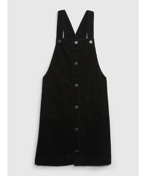 GAP(ギャップ)の「コーデュロイ サロペットスカート (キッズ)(ジャンパースカート・キッズ・ブラック・XL/M/XS/S/L/XXL)」の1枚目の写真