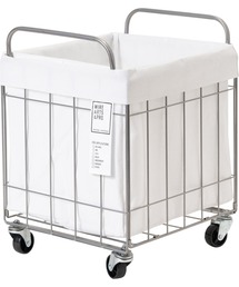 BRID（ブリッド）の「ブリッド ランドリー スクエアバスケット 収納 / BRID FOLDING LAUNDRY SQUARE BASKET with CASTER WIDE ［40L］（収納グッズ）」