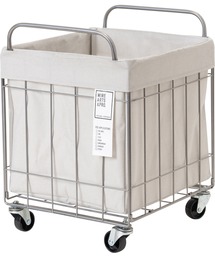BRID（ブリッド）の「ブリッド ランドリー スクエアバスケット 収納 / BRID FOLDING LAUNDRY SQUARE BASKET with CASTER WIDE ［40L］（収納グッズ）」