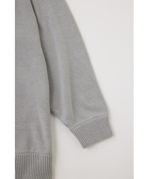 MOUSSY(マウジー)の「MOUSSY LOGO KNIT / マウジーロゴニット(ニット/セーター・レディース・オフホワイト/グレー/ベージュ/ブラック・FREE)」の9枚目の写真