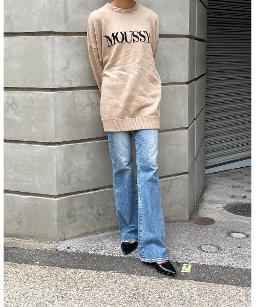 MOUSSY（マウジー）の「MOUSSY LOGO KNIT / マウジーロゴニット