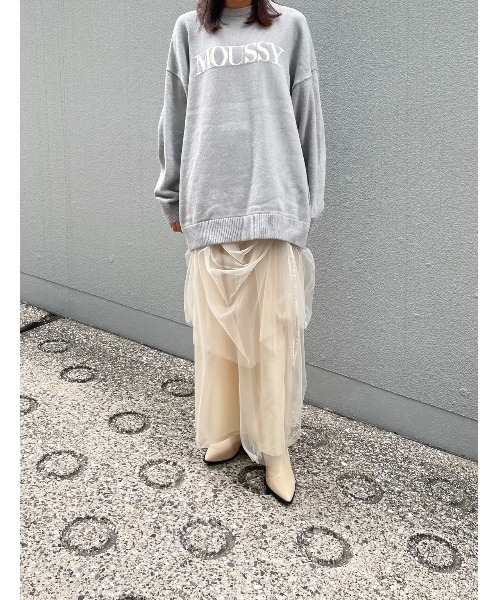 ZOZO・一部店舗限定】MOUSSY LOGO KNIT / マウジーロゴニット