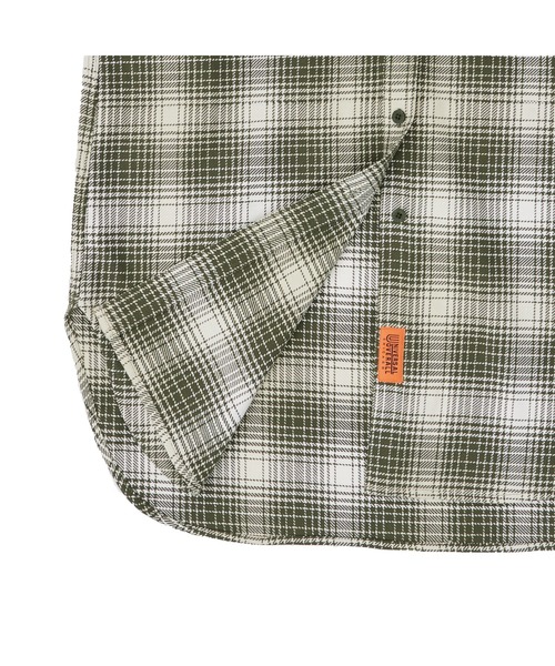 UNIVERSAL OVERALL(ユニバーサルオーバーオール)の「SHIRT OP/シャツワンピース/ワンピース(シャツワンピース・レディース・イエロー/ブルー/カーキ・F)」の7枚目の写真